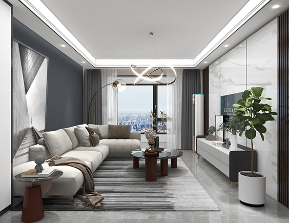 焦作御书院148平现代风格装修效果图