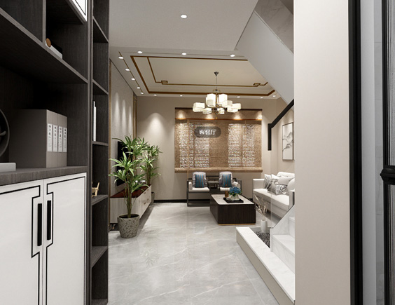 龙门一号120新中式风格装修VR全景图