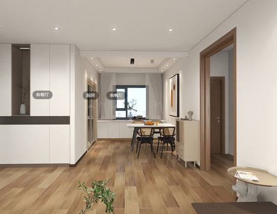 中海云麓公馆原木风格装修VR全景图