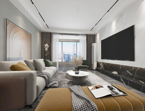 兰台家园140平现代风格装修VR全景图