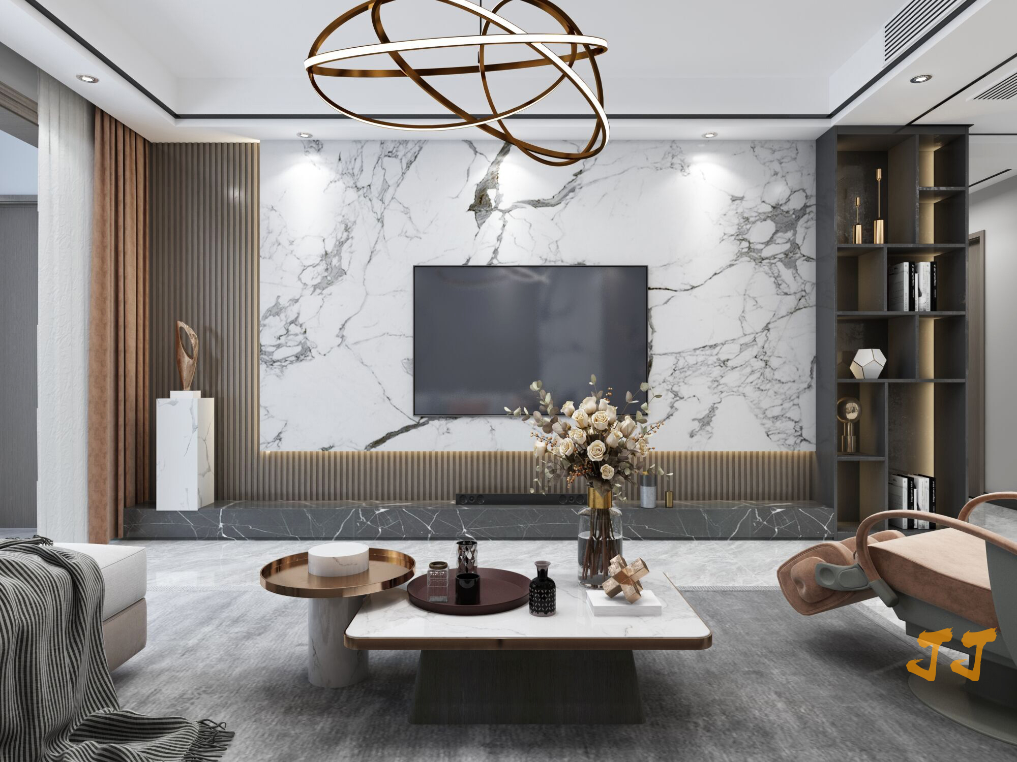 君河湾观邸158㎡现代风格案例欣赏