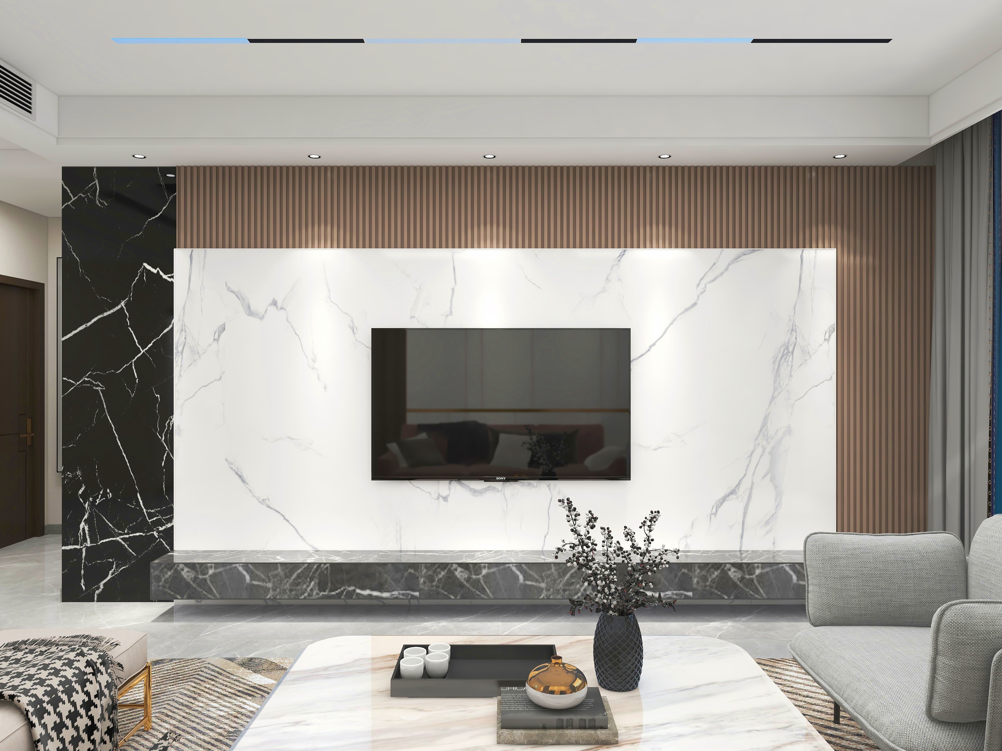 文兴水尚167㎡现代轻奢风格案例欣赏